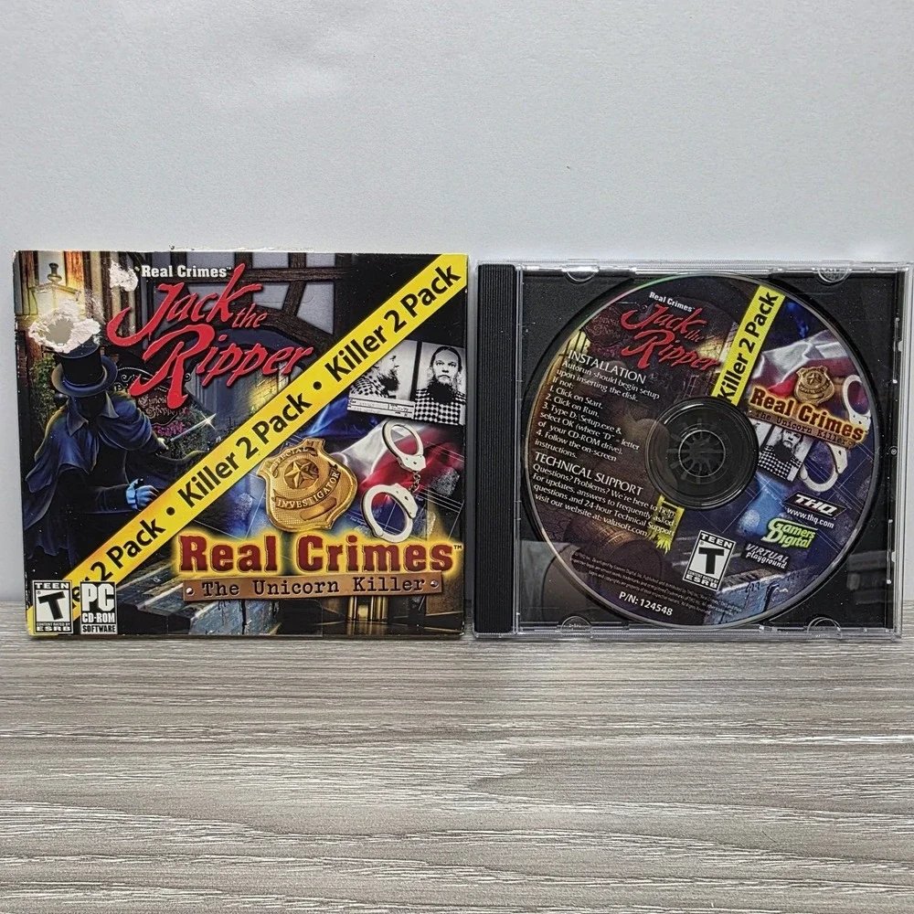 Real Crimes: Jack the Ripper - Unicorn Killer - Windows PC - Vintage PC Game